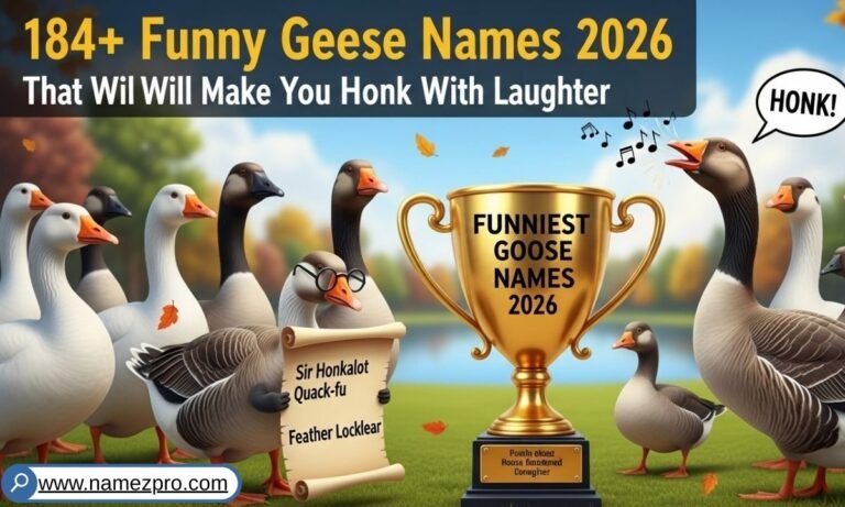 184+ Funny Geese Names 2026 list with hilarious, cool, and unique goose name ideas for pet geese and farm birds