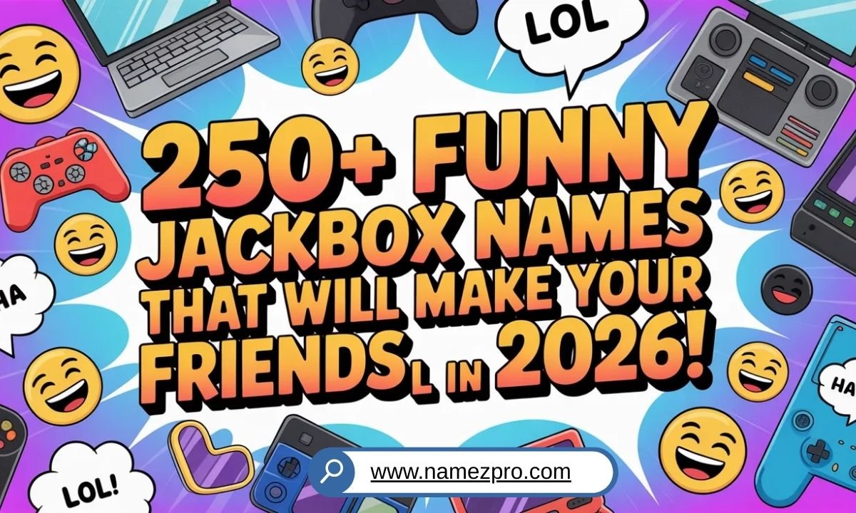 Funny Jackbox Names for 2026 – Hilarious, creative, and unique username ideas for Jackbox Party Pack, gaming nights, office parties, and friends to laugh out loud.