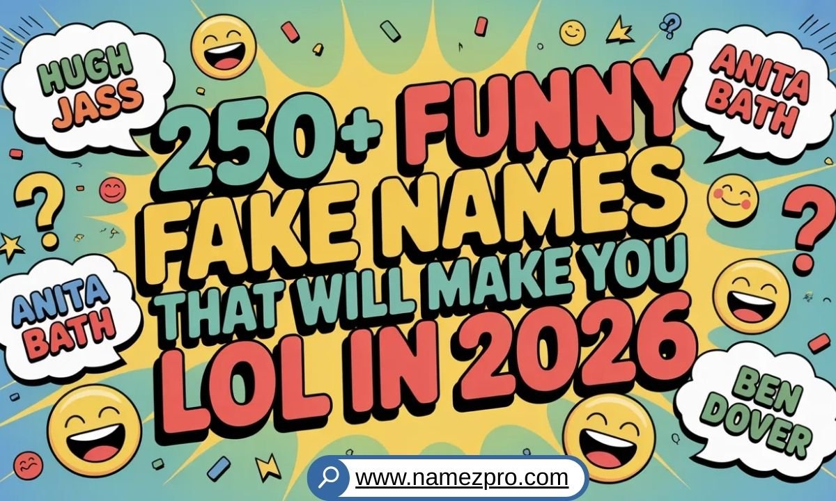 250+ funny fake names list with hilarious and creative name ideas for gaming, pranks, and online profiles in 2026