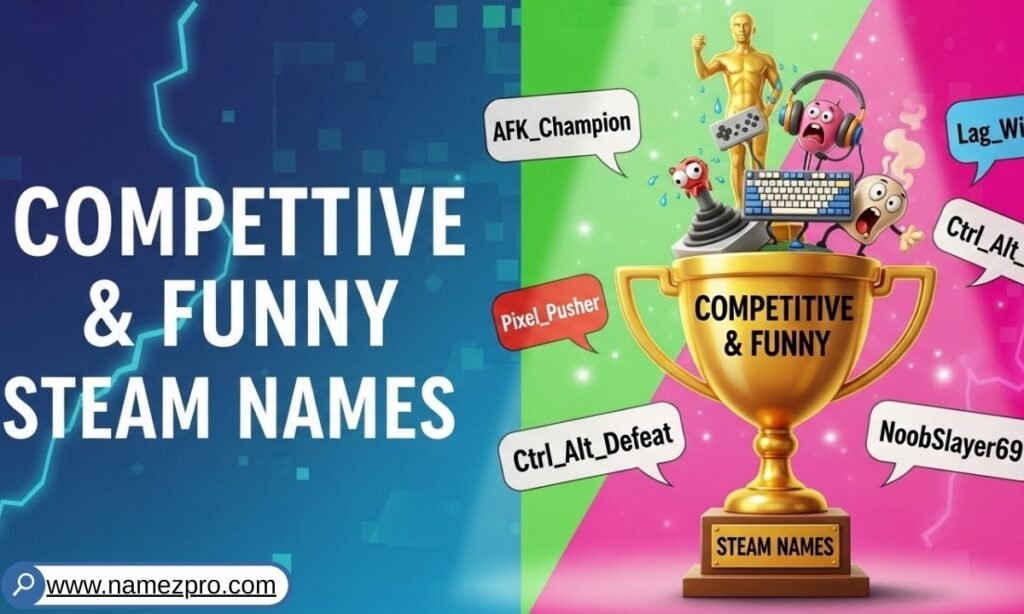 Competitive and funny Steam names – savage, pro, and hilarious gaming username ideas for ranked players 2026