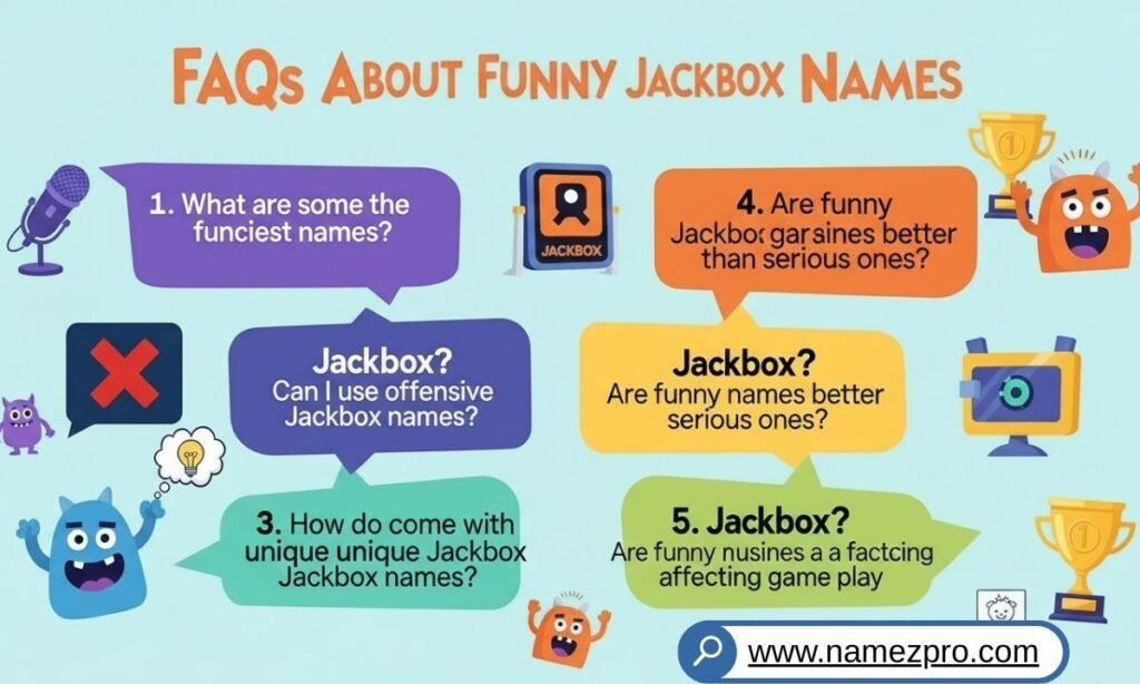 FAQs about Funny Jackbox Names – common questions, tips, and ideas for choosing the funniest and most creative Jackbox names in 2026.