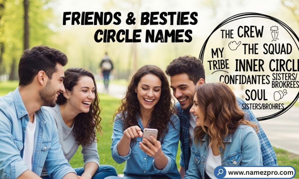 Friends and besties Life360 circle names displayed on smartphone with heart and smiley icons for fun group vibes