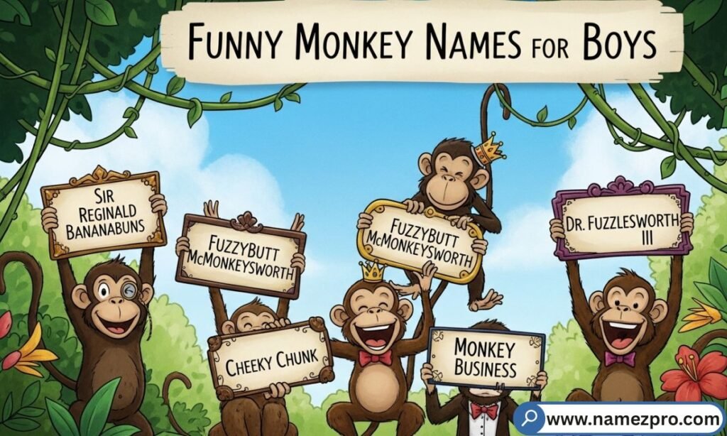 Funny monkey names for boys β cool, playful, and mischievous monkey name ideas π΅π