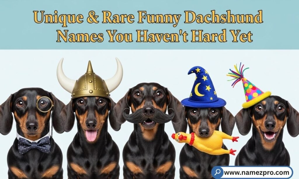 Unique and rare funny Dachshund names for sausage dogs with quirky, clever, and one-of-a-kind wiener dog ideas