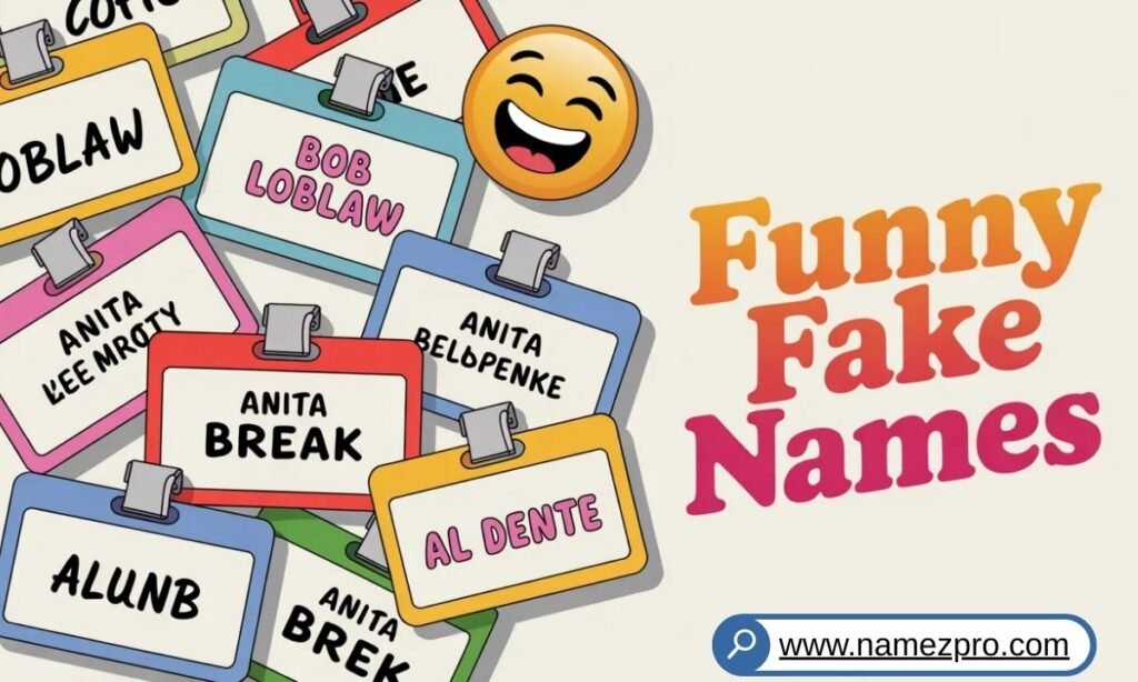 π funny fake names list with hilarious and creative alias ideas for pranks, gaming, and online profiles