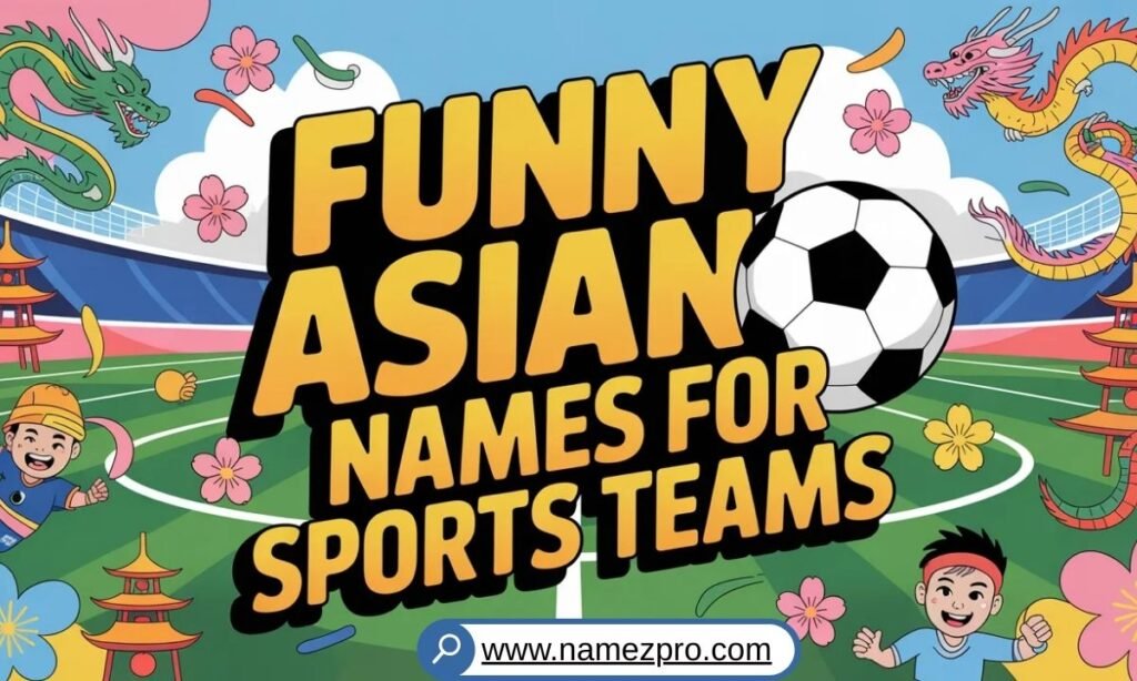 Funny Asian sports team names list for football cricket and gaming teams with creative and humorous Asian-inspired name ideas