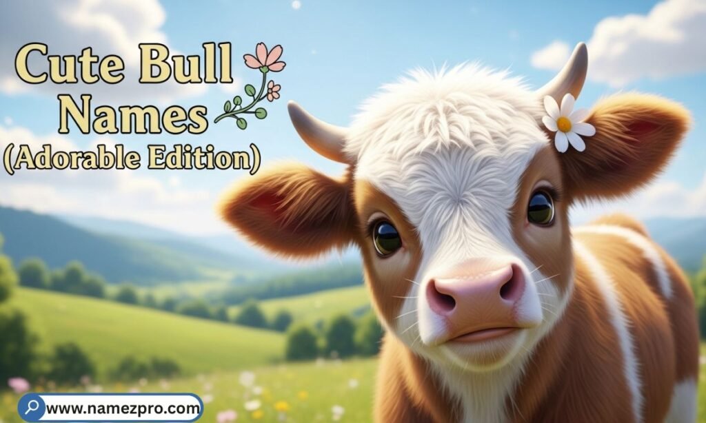 Cute bull names list featuring adorable, sweet, and charming name ideas for pet bulls, farm calves, and mascots in 2026