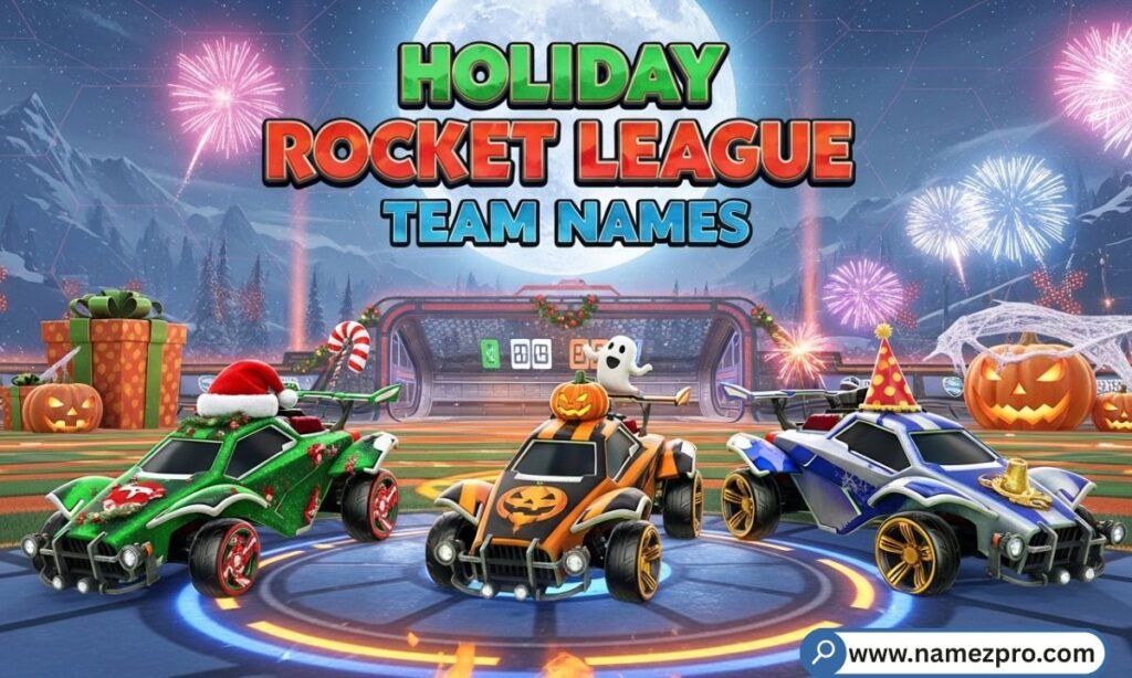 Holiday Rocket League team names – festive RL squad name ideas for Christmas and Halloween gaming teams