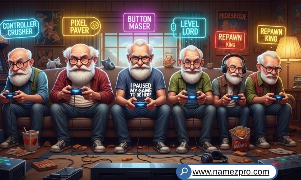 funny old man names for gaming usernames with grandpa gamer humor