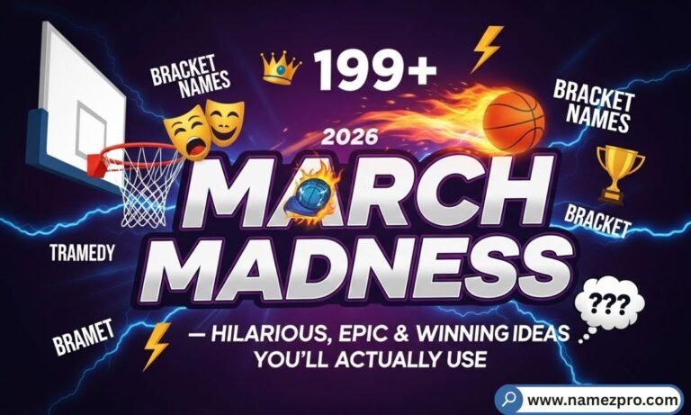 March Madness bracket names 2026 — funny, epic, and winning fantasy basketball team name ideas