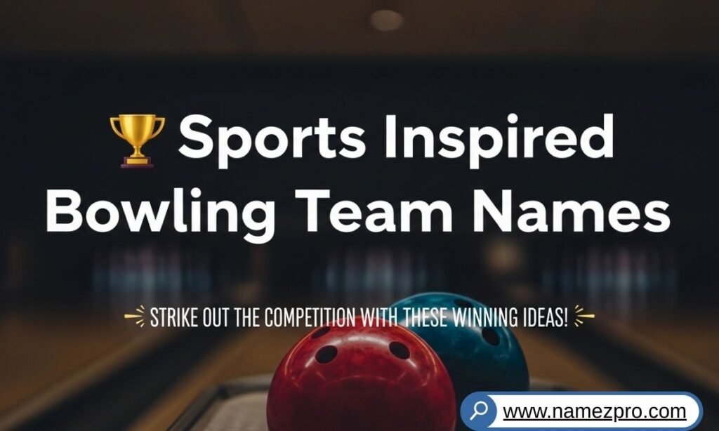 Sports inspired bowling team names featuring competitive and powerful athletic themed squad ideas