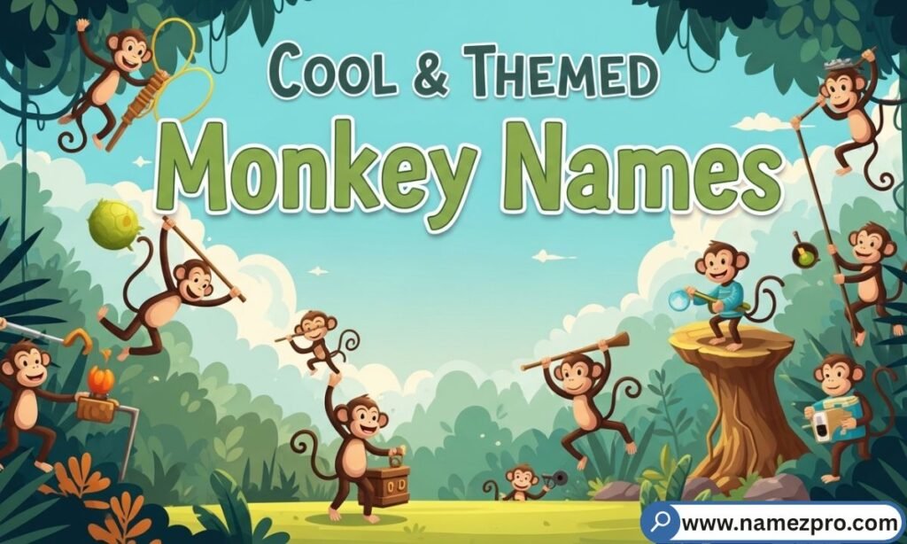 Cool and themed monkey names list – stylish, trendy, and creative monkey name ideas 🐵👑