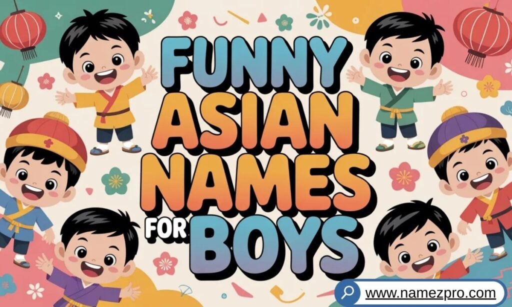 "Funny Asian names for boys including creative, hilarious, and memorable ideas for group chats, gaming squads, school, and sports teams."