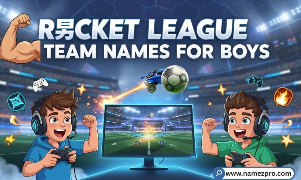 Rocket League team names for boys – cool and powerful RL squad name ideas for male gaming teams