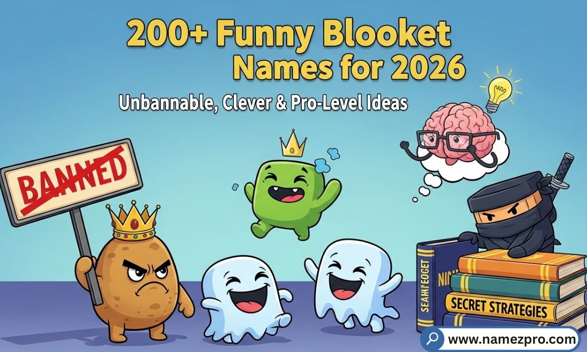 200+ Funny Blooket Names for 2026 list with unbannable, clever and pro-level gaming username ideas on leaderboard