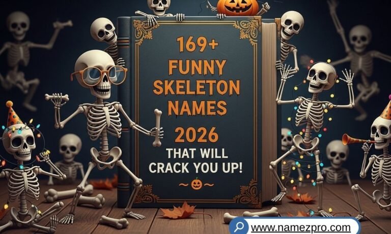 “Funny skeleton names 2026 list with hilarious, cool, and unique skeleton-names for Halloween, gaming, and teams”