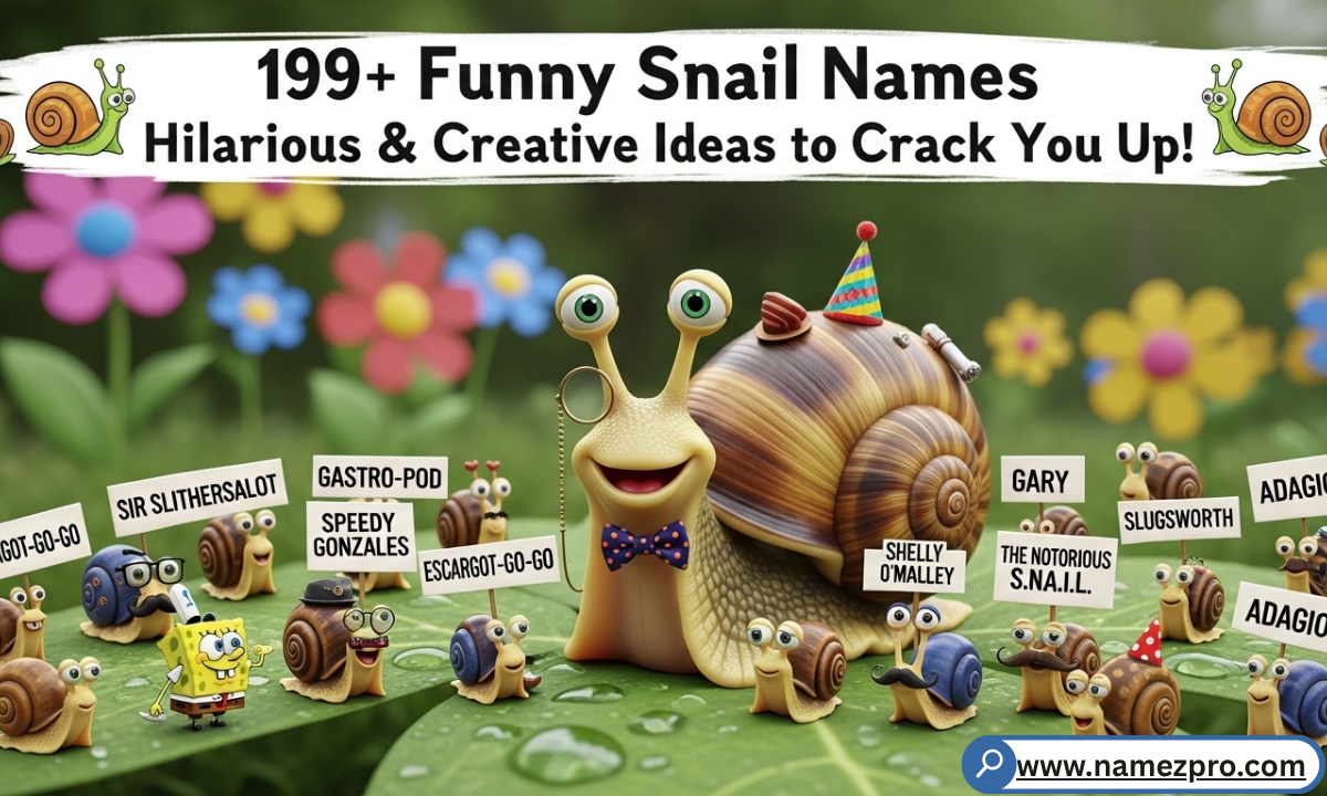 🐌 199+ Funny Snail Names Hilarious & Creative Ideas to Crack You Up!