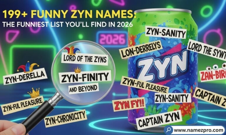 Funny Zyn names list 2026 — 199+ hilarious nicknames for group chats, gaming, and squads