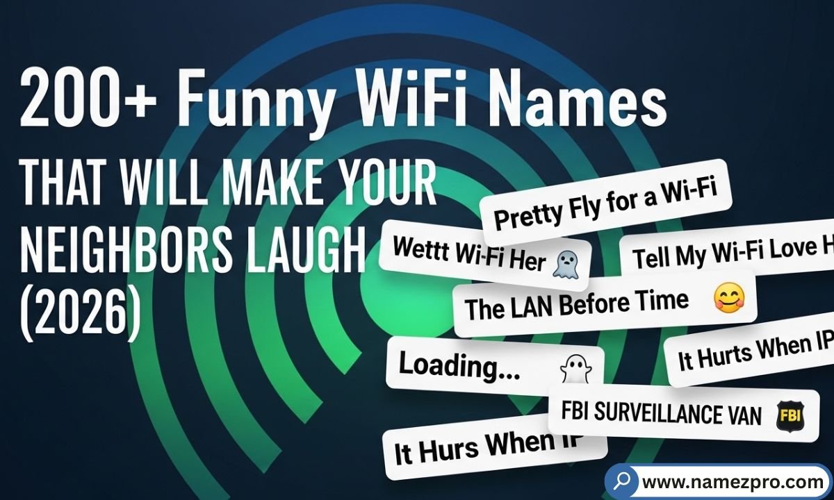 Funny WiFi names list 2026 - hilarious and creative WiFi network name ideas