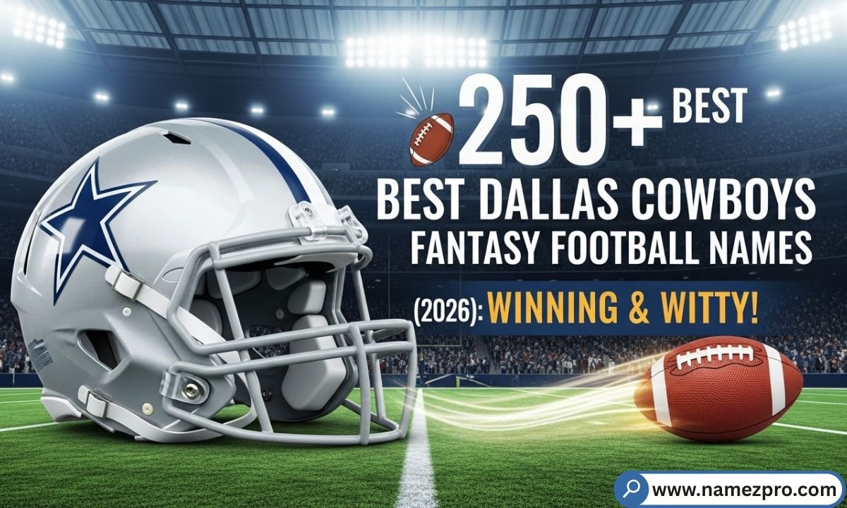 Dallas Cowboys fantasy football team names list 2026 — funny, cool, and savage picks for your league.