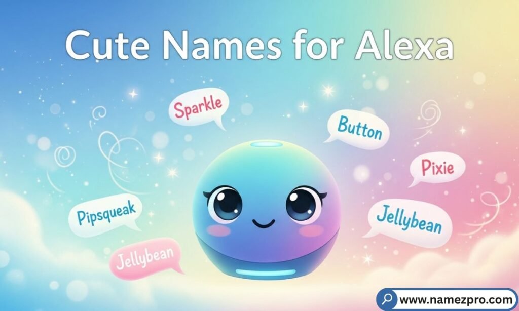 Cute Alexa Names ideas with adorable smart speaker theme
