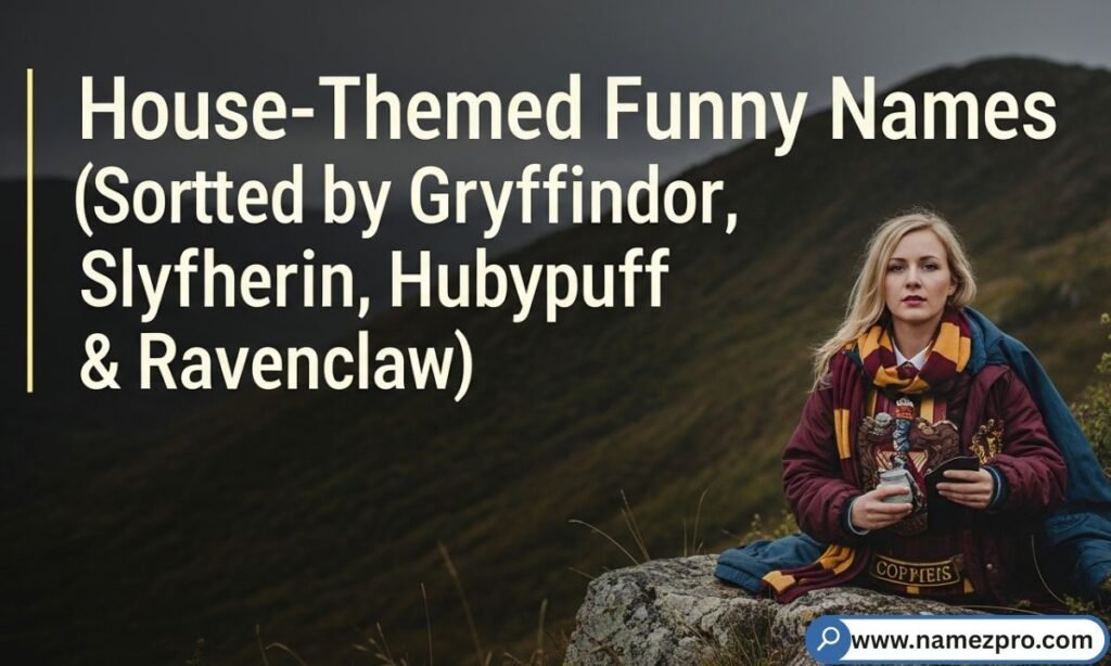 Four Hogwarts house crests — Gryffindor, Slytherin, Hufflepuff and Ravenclaw — displayed side by side