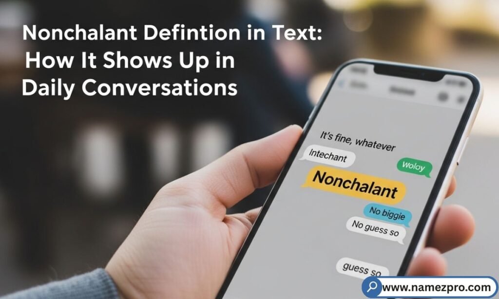 Nonchalant definition in text messages — 
calm unbothered replies in daily 
conversations and online chat 2026