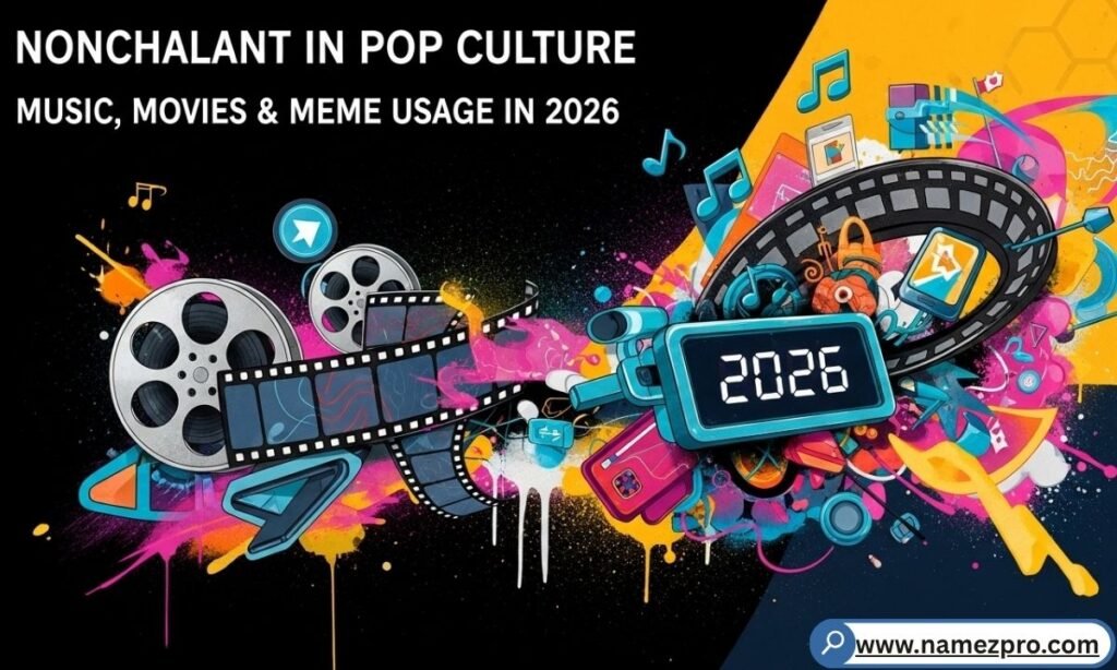 Nonchalant definition in pop culture —
music movies and meme usage showing
unbothered cool vibe energy in 2026