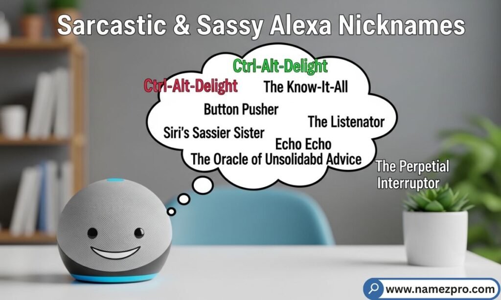 sarcastic and sassy smart assistant nickname ideas