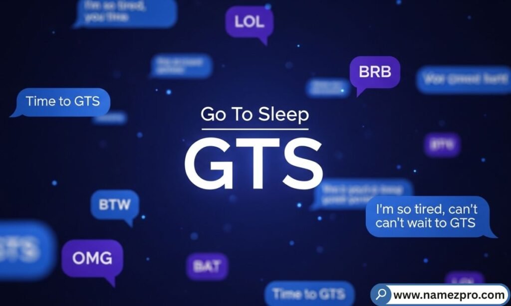 why go to sleep became the dominant GTS meaning in text used in social media chats and text messages