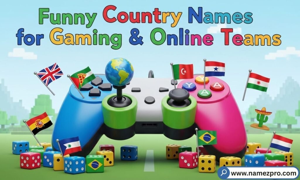 Hilarious gaming clan name ideas based on country wordplay — perfect for FPS, RPG and mobile squads 2026