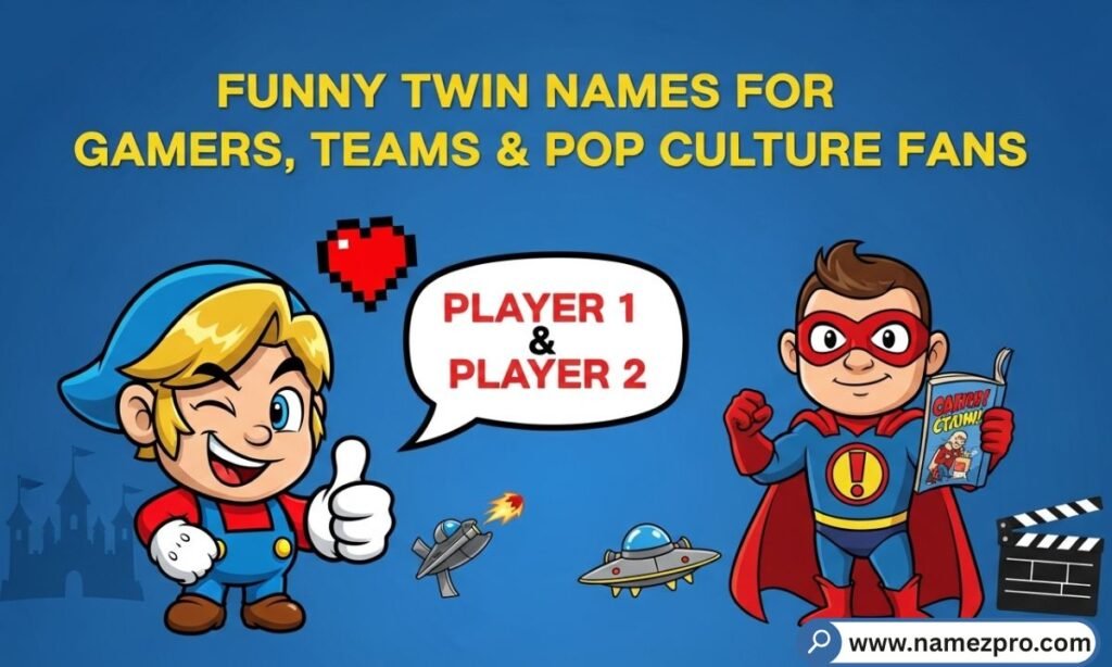 Funny twin names for gamers and pop culture fans — hilarious matching duo name ideas for teams and fandoms 2026
