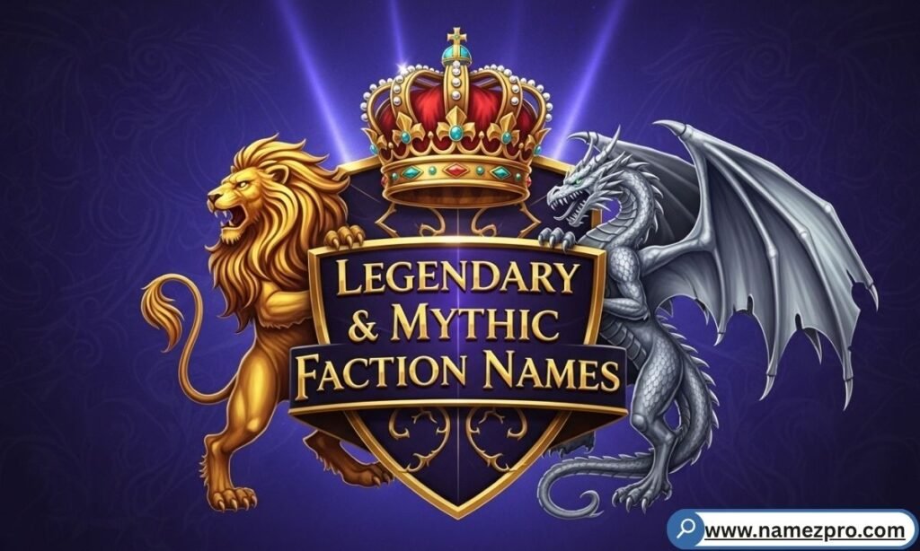 Best legendary & mythic faction names for epic guilds, fantasy armies & timeless gaming clans  2026