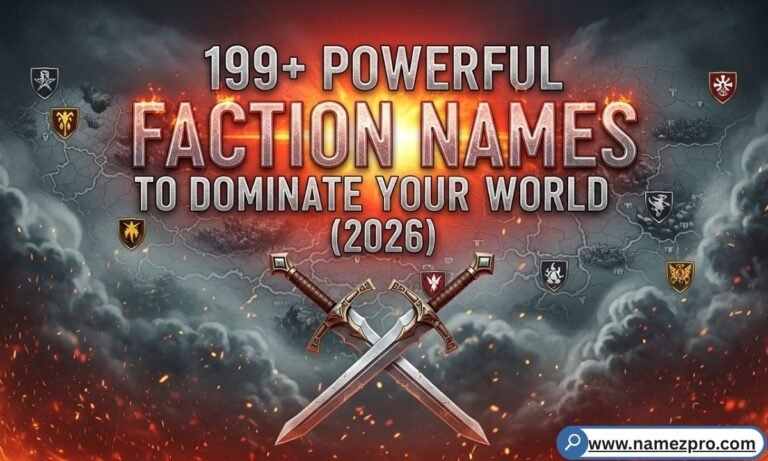 199+ powerful faction names for gaming clans, fantasy armies & sci-fi alliances ultimate 2026 guide