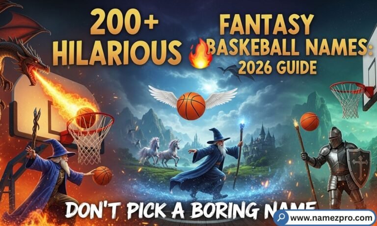 Funny fantasy basketball team names list for 2026 league with creative, hilarious, and unique team name ideas