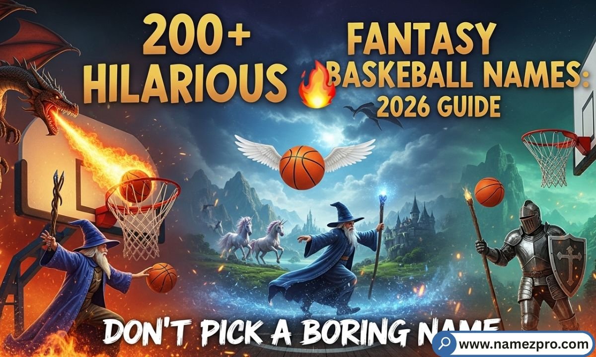 Funny fantasy basketball team names list for 2026 league with creative, hilarious, and unique team name ideas