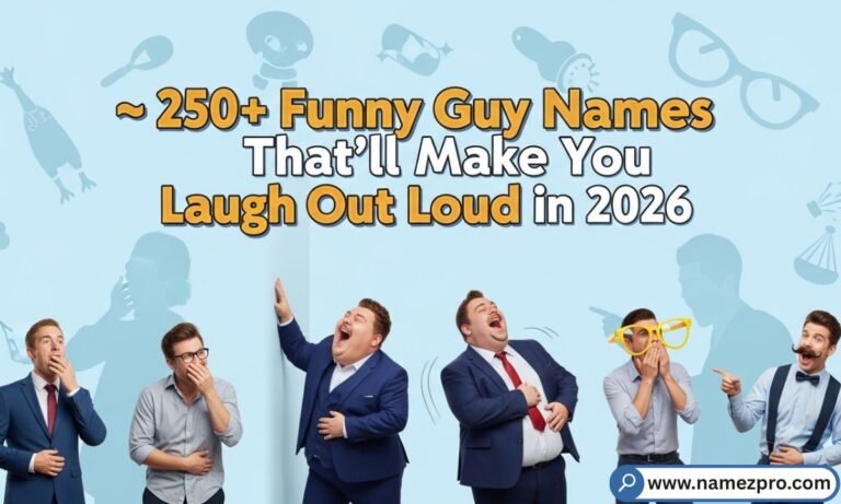 Funny Guy Names list 2026 – Hilarious, creative, and pun-filled nicknames for friends, gaming squads, office teams, and social media.