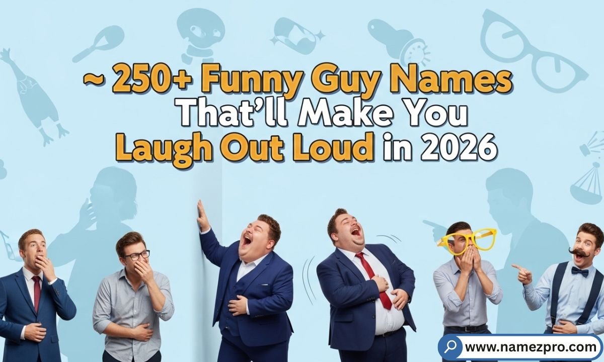 Funny Guy Names list 2026 – Hilarious, creative, and pun-filled nicknames for friends, gaming squads, office teams, and social media.