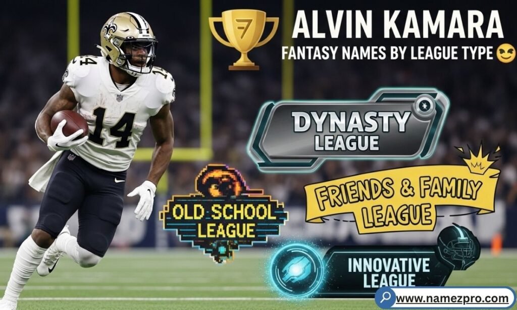 Alvin Kamara fantasy names by league type — best fantasy football team names for every league 2026
