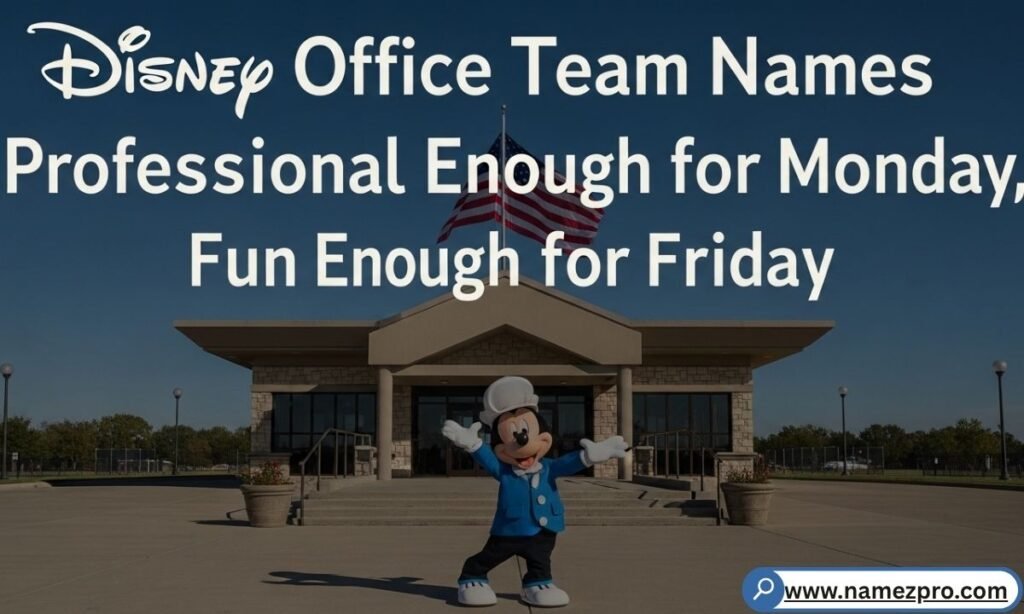 Disney office team names professional fun Monday Friday 2026
