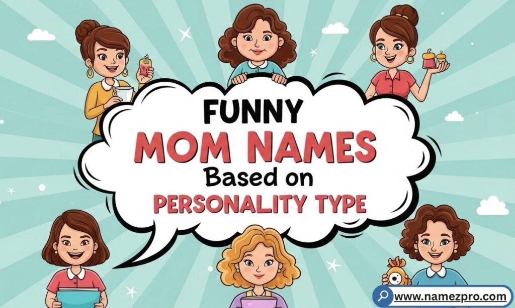 Funny mom names by personality type chart organized momzilla sass queen