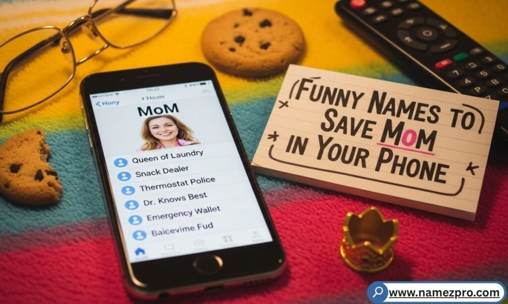 Funny names to save mom in phone contact list triple ring mama caps lock mom