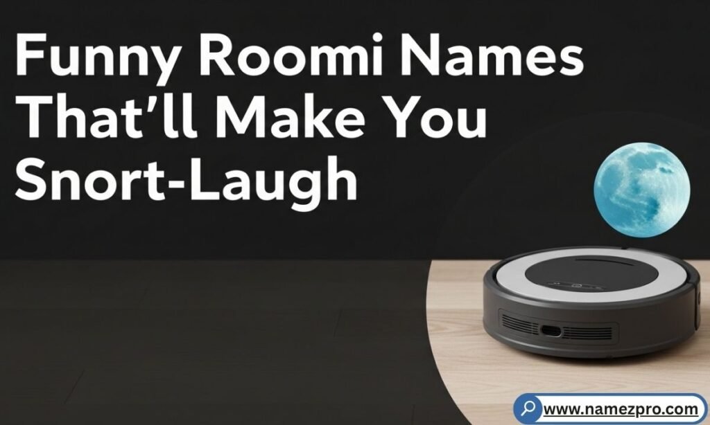 Smartphone app screen showing a custom Roomba robot vacuum name changed to Sir Vacs-A-Lot and a dust bunny map.