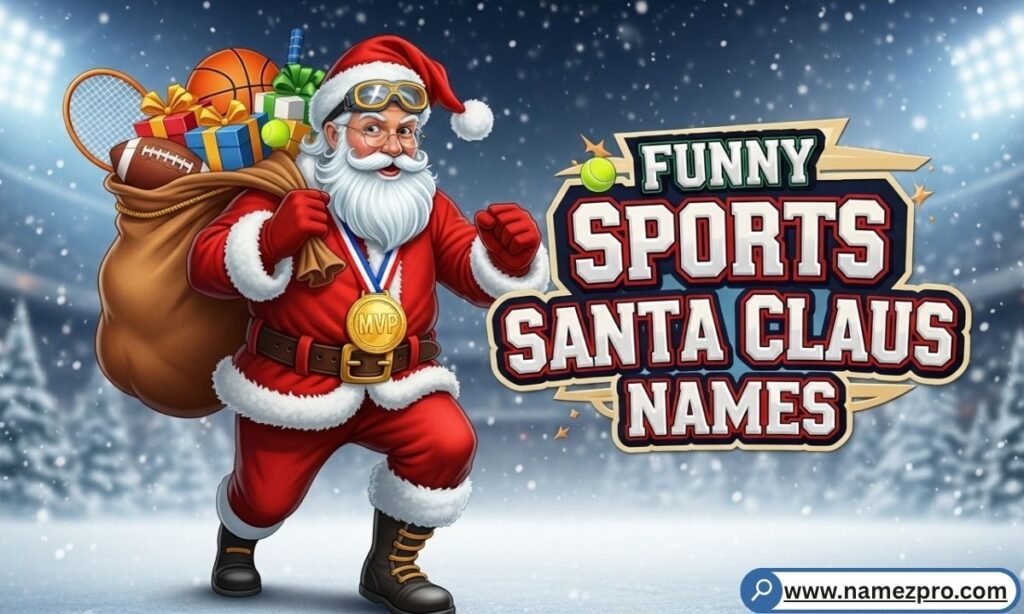 Funny sports Santa Claus names athlete gift deliverer holiday 2026