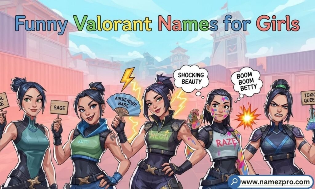 Sage and Skye agents illustrated with soft pink lighting and aesthetic gaming accessories.