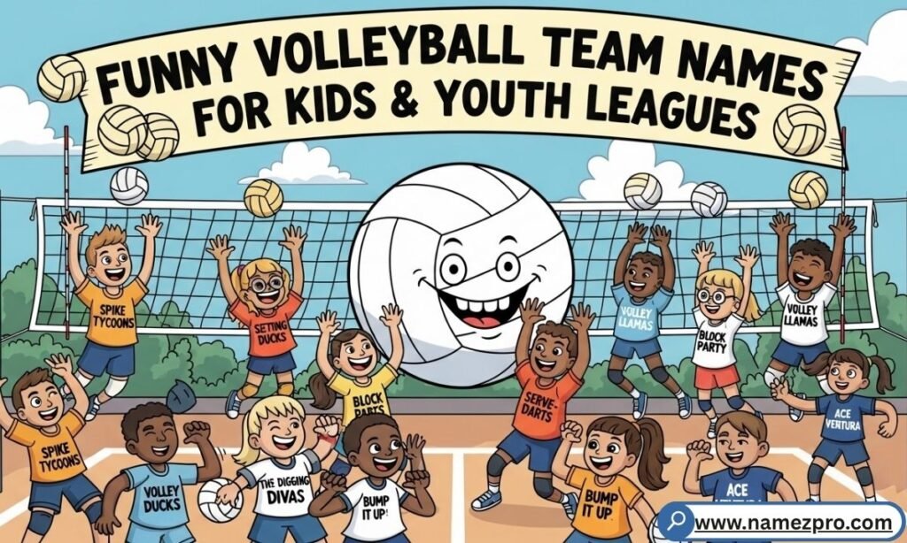 Funny Volleyball Team Names for Kids & Youth Leagues