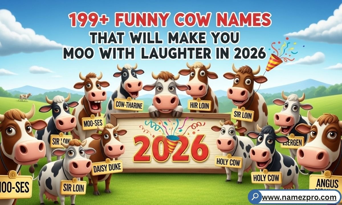 🐄 199+ Funny Cow Names That Will Make You Moo with Laughter in 2026 🎉
