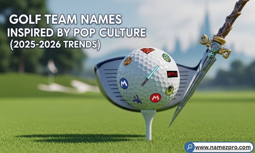 Golfers in TV show themed apparel on course