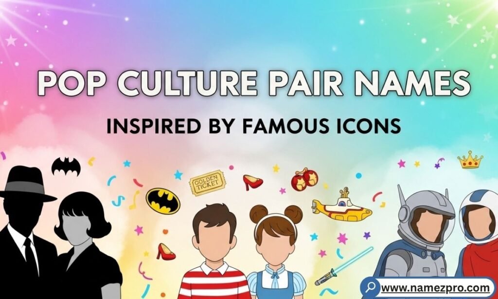 Pop culture pair names inspired by famous icons  2026 celebrity duo nickname ideas