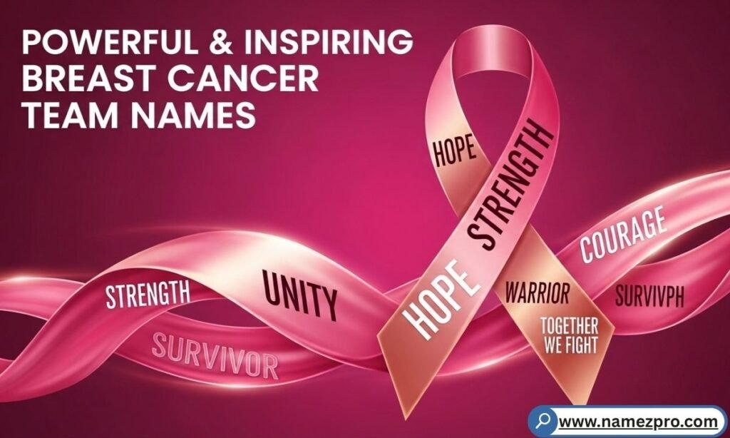 A group of diverse people standing together in pink shirts and smiling.